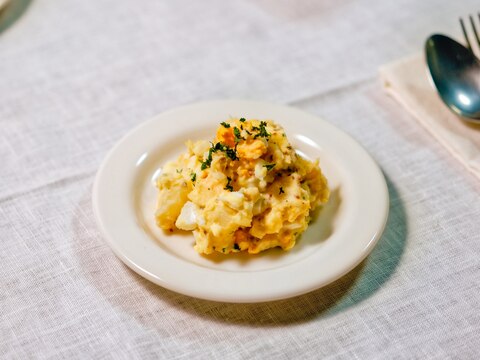 オリーブとゆで卵のポテトサラダ【洋食・副菜】